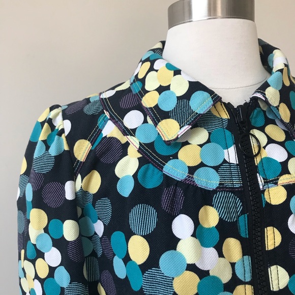 Marc Jacobs Cotton Polka Dot Zippered Jacket - Picture 5 of 15